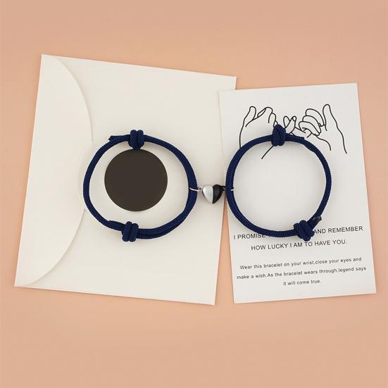 Cadena de mano para pareja de moda, bonita, multicolor, antioxidante