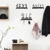 Black Decorative Hanging Home Decor Wall Mounted Cat Shaped Hook Key Holder Key Hook Wall Hook