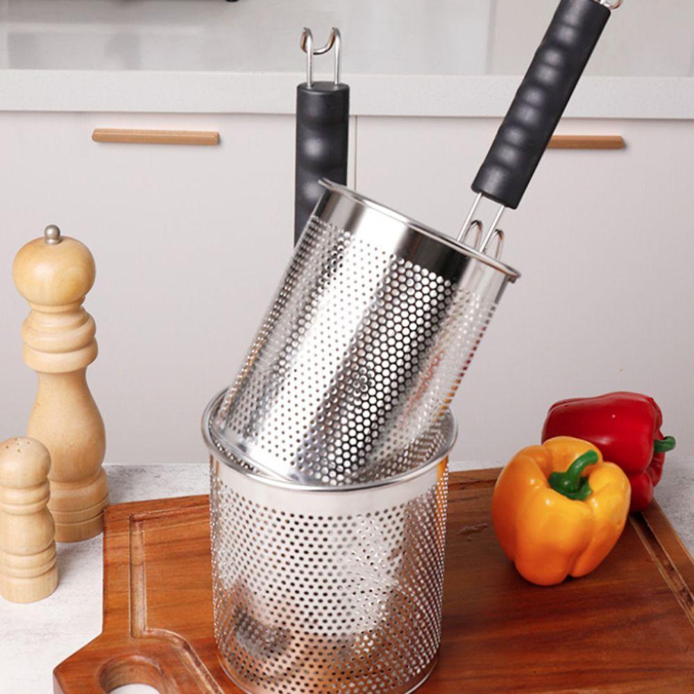 Hook Design Handle Cooking Strainer Hanging Pasta Colander Hot Pot Strainer Spoon  Noodle