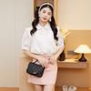 New fashion casual portable shoulder women's bag crossbody simple embroidered thread small square bag crossbody bag