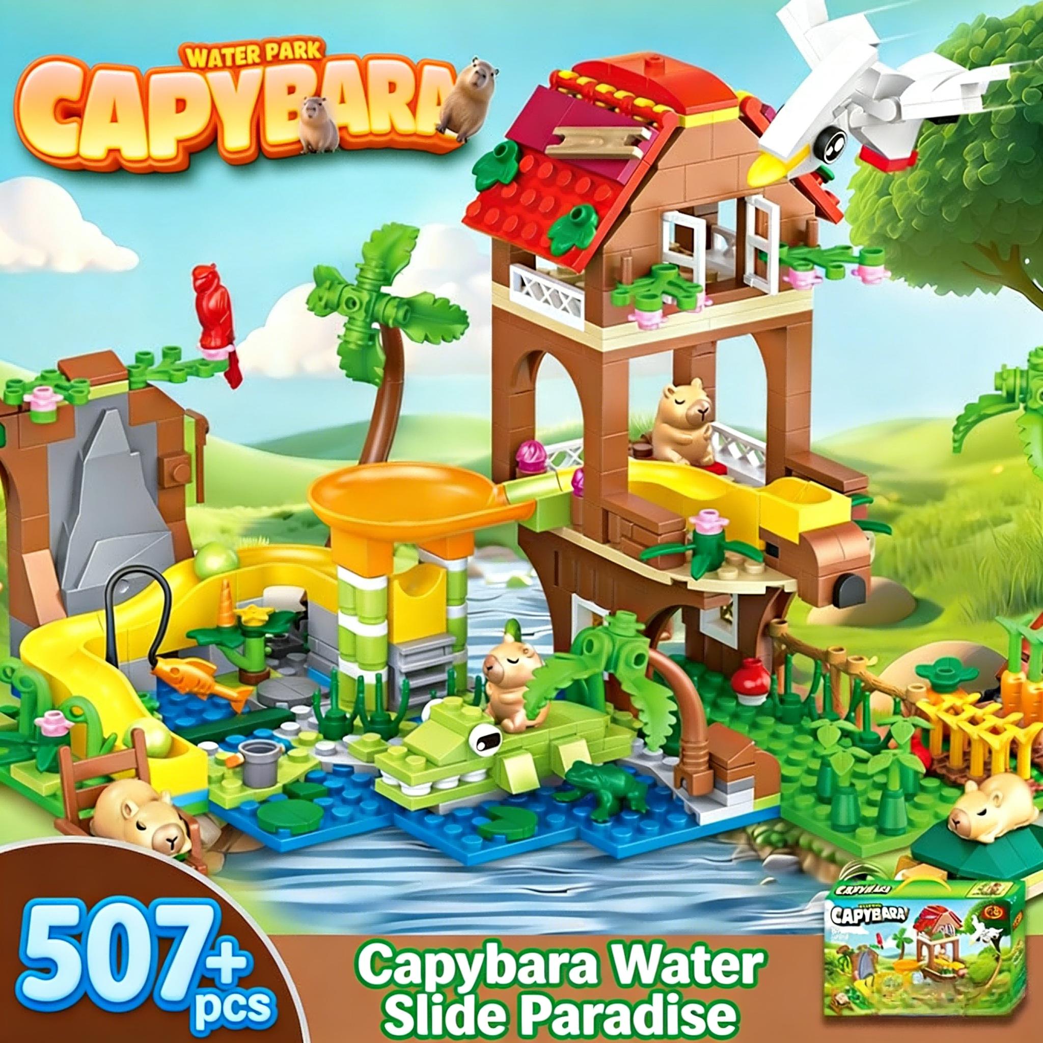 High-Quality Charming High-Quality Capybara High-Quality Building High-Quality Blocks High-Quality Set, High-Quality Cute High-Quality Animal NO BOX