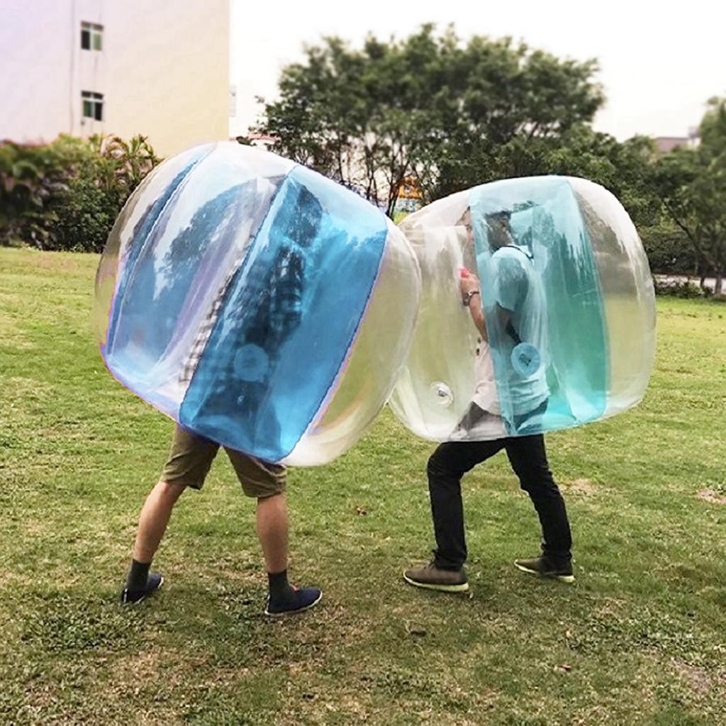 120cm Açık Hava Baloncuk Topları Aktif Oyun Futbol Oyuncağı Yetişkinler İçin Şişme Oyun MalzemeleriŞeffaf