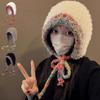 Lovely Poggle Colored Fur Beanie Hat for Women