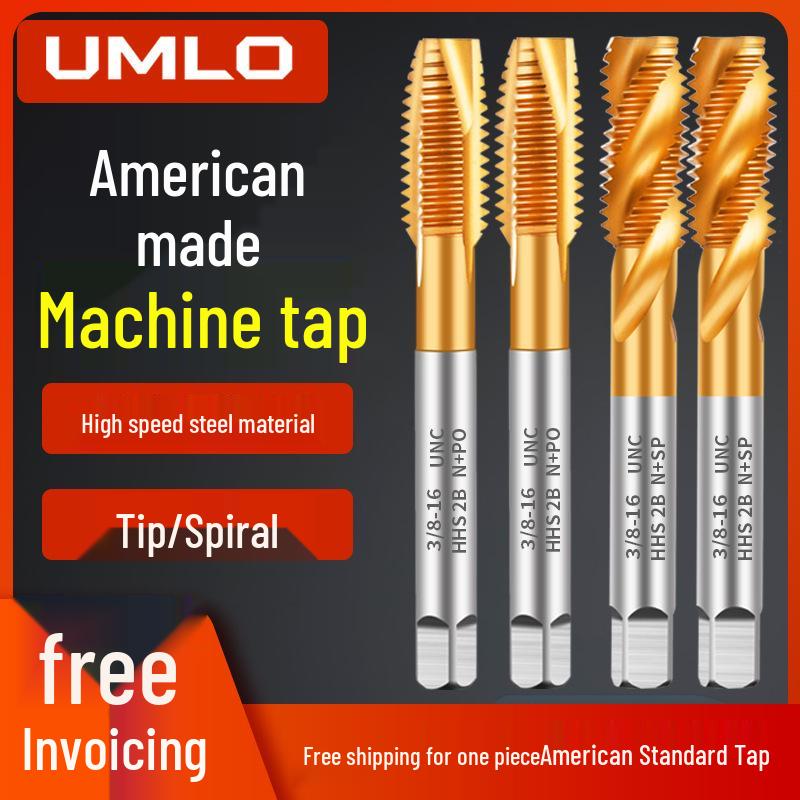 

Спіральна верстатна головка для нарізання різьби з нержавіючої сталі 1/4-20 на 3/8 UNC Spiral UNC 8-32