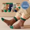 25 Nouvelles Chaussettes en Coton Mi-Mollet Couleur Unie pour Filles Automne/Hiver