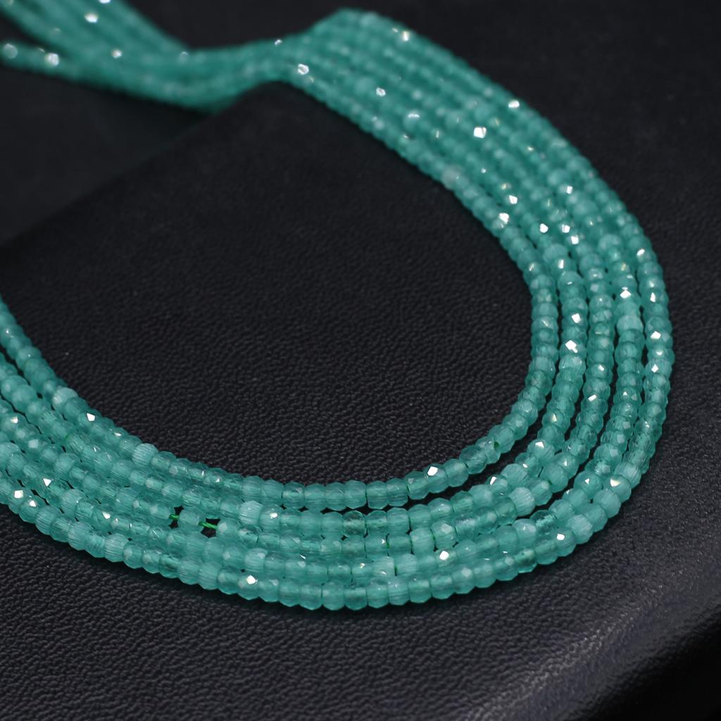Natural Stone Beads Faceted Beads Abacus-Shaped Beads 2x3 MM Charms For Jewelry Making DIY Necklace Bracelet Earrings Accessory