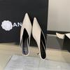 Women's Pointed Toe Kitten Heel Spring Outdoor Wear Slippers - Perfect for Daily Wear