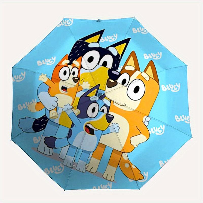 

1pc Bluey, Dog Automatic Umbrella - 8-Rib Foldable Design, Outdoor Adventures, and Family Celebrations, Durable Canopy Material yy250827165