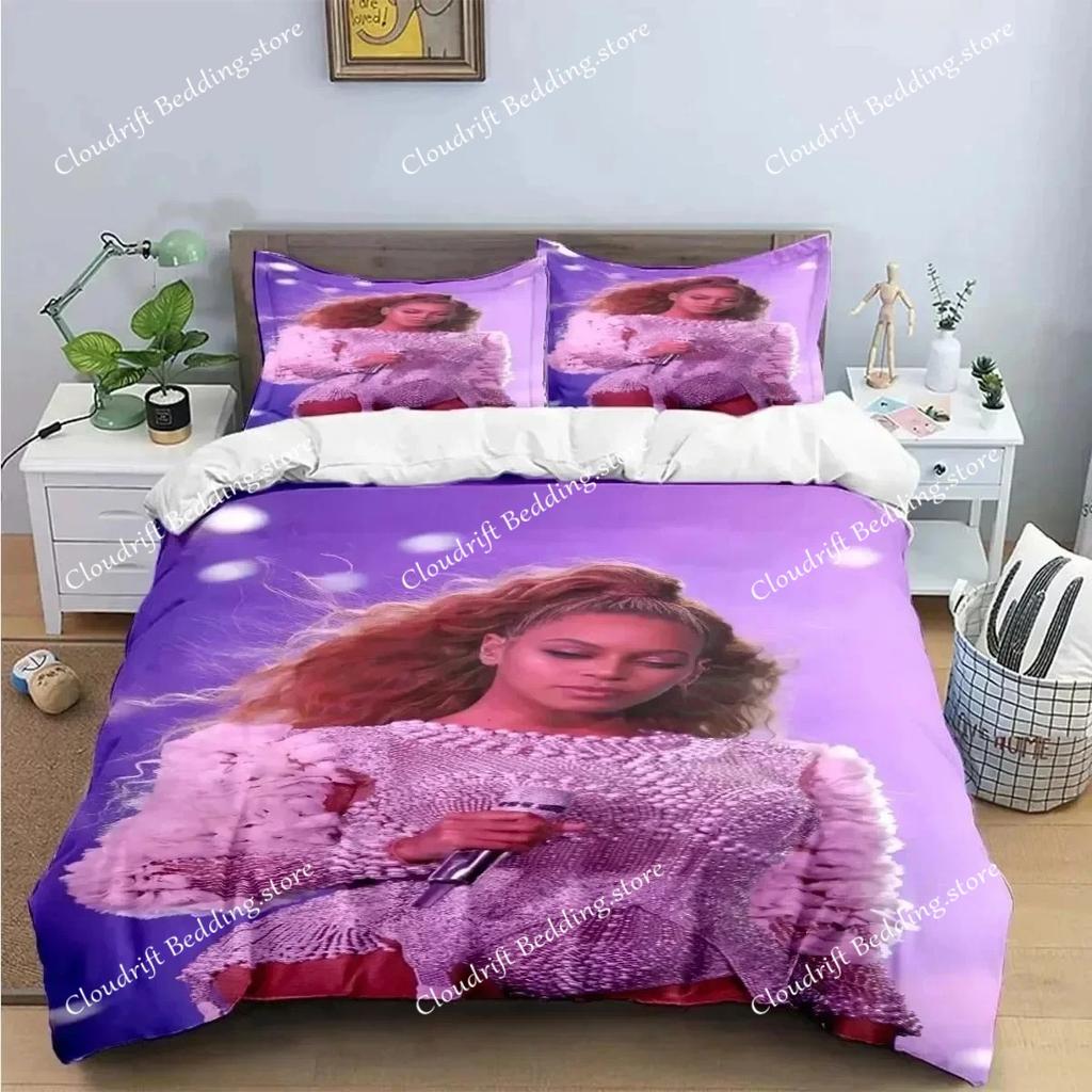 Pop Female Singer B-Beyonce Bedding Set Boys Girls Twin Queen King Size Duvet Cover Pillowcase Bed Boys Adult Quilt Cover