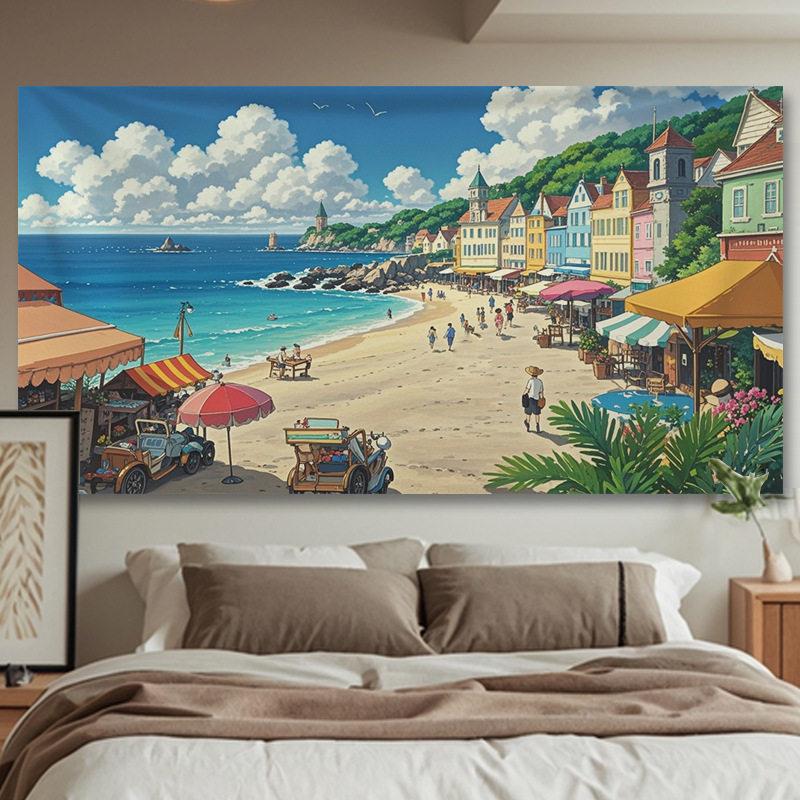 

Anime Style Tapestry 2D Wall Hanging Tapestry for Bedroom and Living Room Decoration 74x94cm(29x37in)