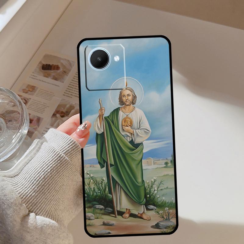 

San Judas Tadeo For Realme 14 Pro Plus 10 11 12 13 GT 6 6T 5 GT7 Pro C67 C61 C55 C53 C51 C21Y C25S C75 Case Realme C61