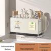 cream style wall-mounted knife, chopstick & board holder