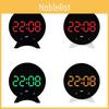 Modern Minimalist Digital Alarm Clock With Led Display And Temperature For Home Office
