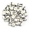 20pcs 8mm Flower Patterns Square Ceramic Beads Big Hole Porcelain Loose Beads For Jewelry Making DIY Bracelets Necklace Findings