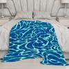 Abstract Pattern Blanket Microfiber Flannel Cover Blanket Bedroom Living Room Sofa Soft And Comfortable Home Decoration