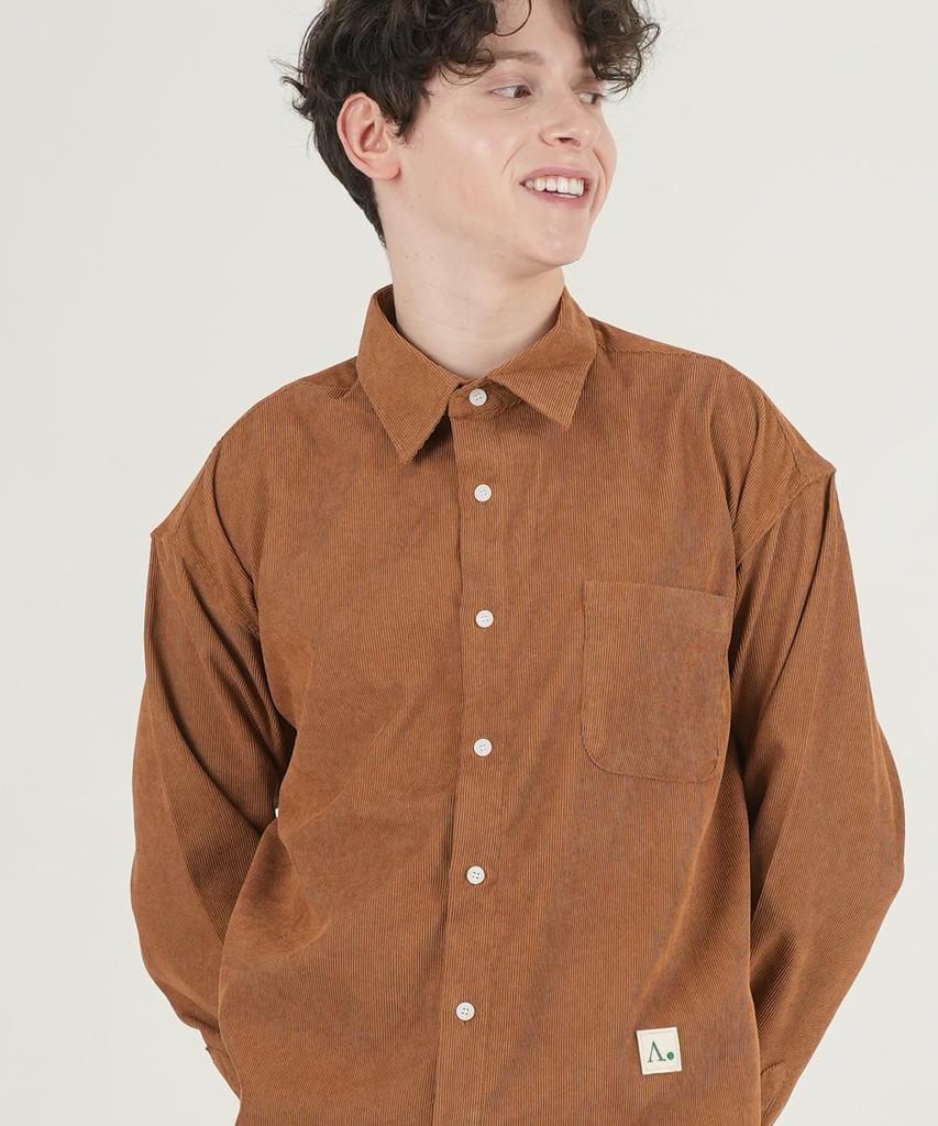 THE-ABON Foret Corduroy Oversized Shirt Black