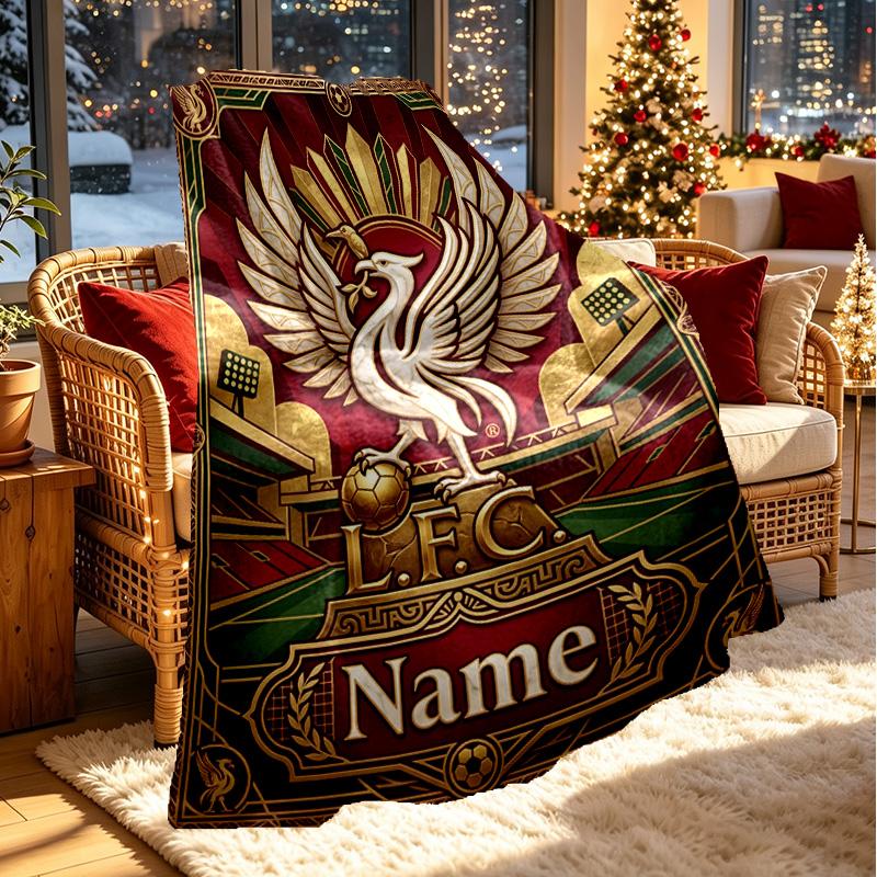 Custom Name Personalized LFC Print Blanket, Home Decor, Bedroom, Sofa, Camping, Couch, Gifts for Birthday Christmas