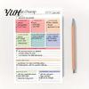 Sturdy Writing Pad for Daily Use A5 To-Do List Notebook, 50 Page Planner And Brain Dump Journal, Gift Graduation Birthday Binding Wear-Resistant Cover