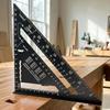 7 Inch Triangle Ruler 90 Degree Carpenter Square Metric Imperial Protractor  Woodworking Tools
