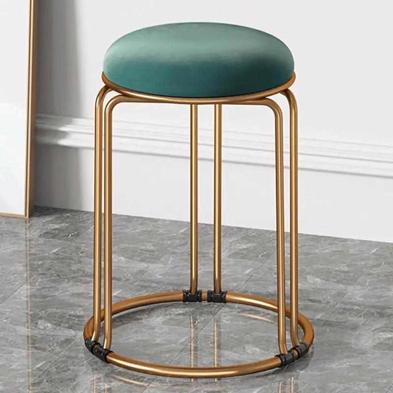 Nordic Economical Round Stool – Modern Simple Light Luxury Low Stool, Suitable as Dining Table Bench & Household Seat