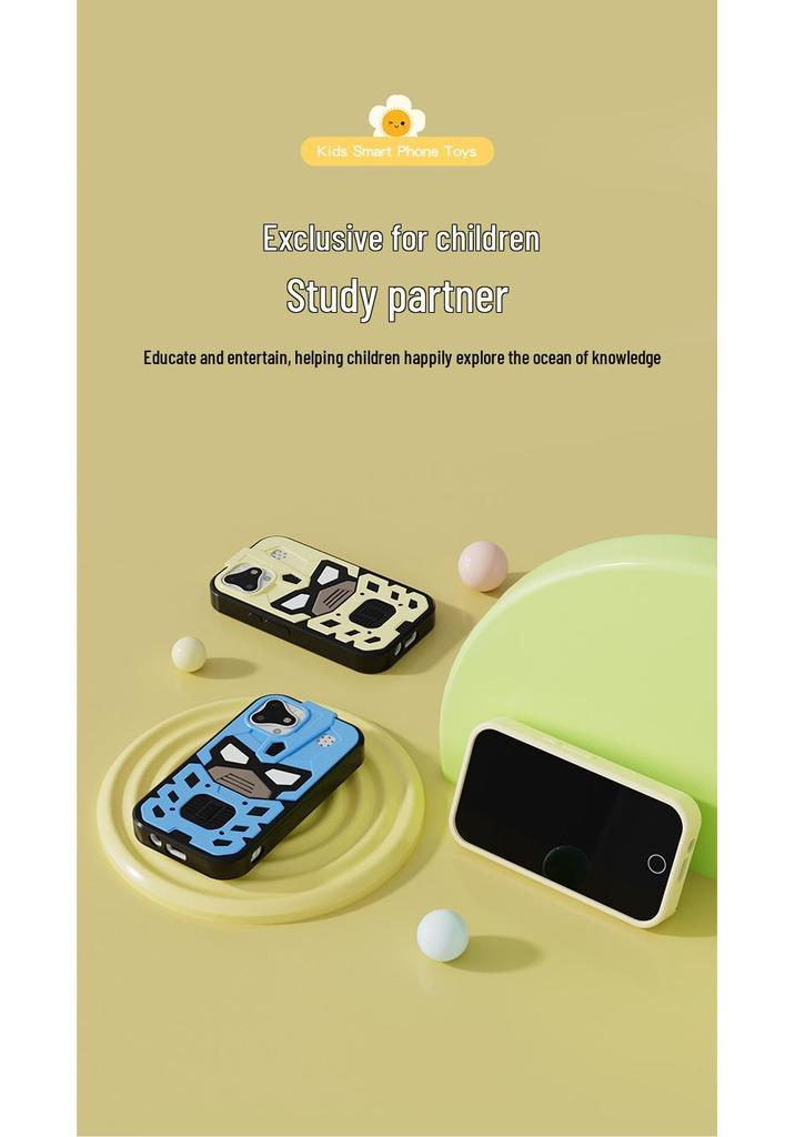 New D17 Dual Camera Kids' Cartoon Camera Phone - HD Video, Cute Mini Design, Perfect Gift for Photography.