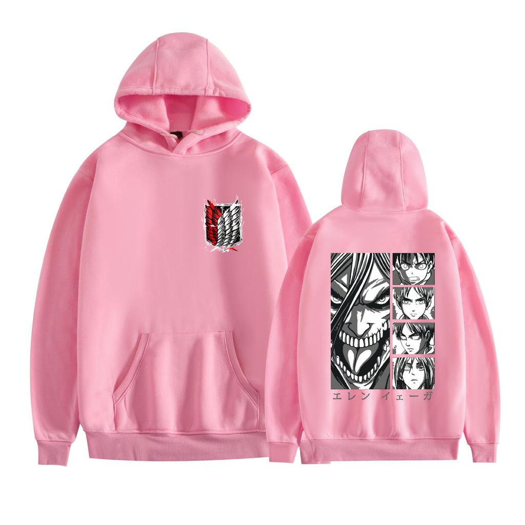 Attack on Titan Anime Printed Men's Fashion Long Sleeve Hoodie Cartoon Sweatshirt