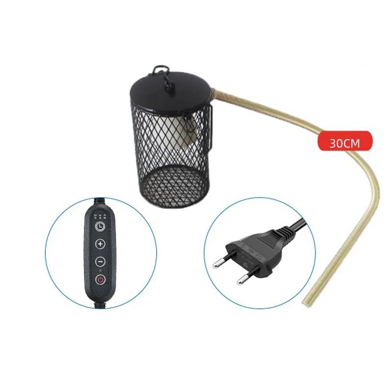 Pet Parrot Ceramic Heating Lamp Cage Turtle Lizard Reptiles Warm Lamp Anti-Bite Anti-Scalding Insulation Lamp US/EU/UK/AU Plug