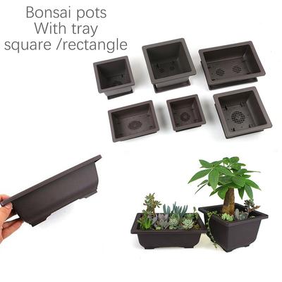Vasi di Plastica per Allenamento Bonsai Vaso da Vivaio per Piante da Fiore Fioriera Uso Balcone Giardino