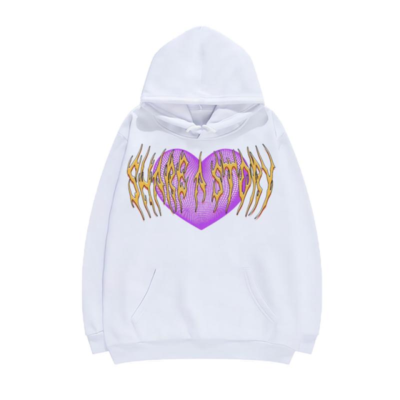 Übergroßer Hoodie Winter Gothic Sweatshirt Streetwear Casual Brief Punk Vintage Langarm Ulzzang Dark Damen Kapuzenpullover