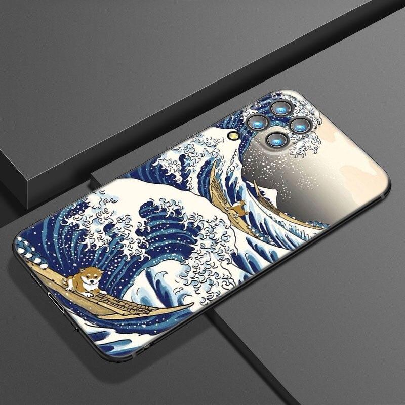 

Чехол для телефона с японским волнистым аниме Драконом для Samsung A21 A30 A50 A52 S A13 A22 A32 4G A23 A33 A53 A73 5G A12 A31 A51 A70 A71 A72 Samsung A22 4G