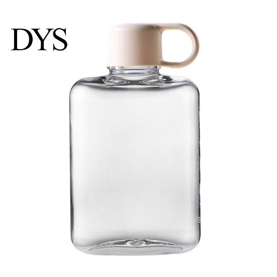 Portable Flat Flask Cup Tritan Water Bottle, Lightweight Slim Design, Large Office Daily Jug Capacity Leakproof Kettle, for Outdoor Hiking Travel And