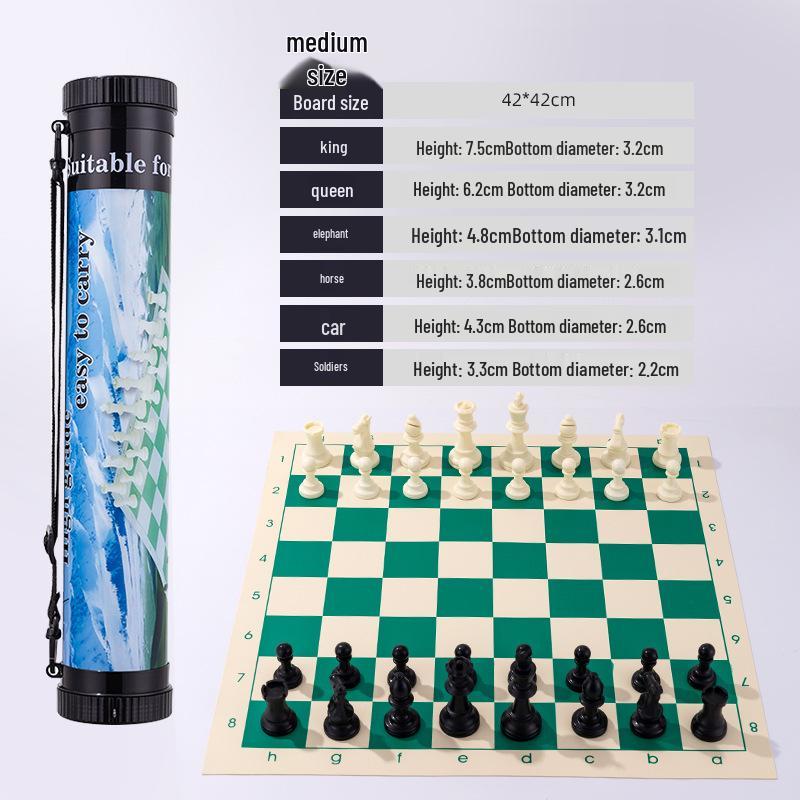 Portable Eco-friendly Travel Chess Set with International Design