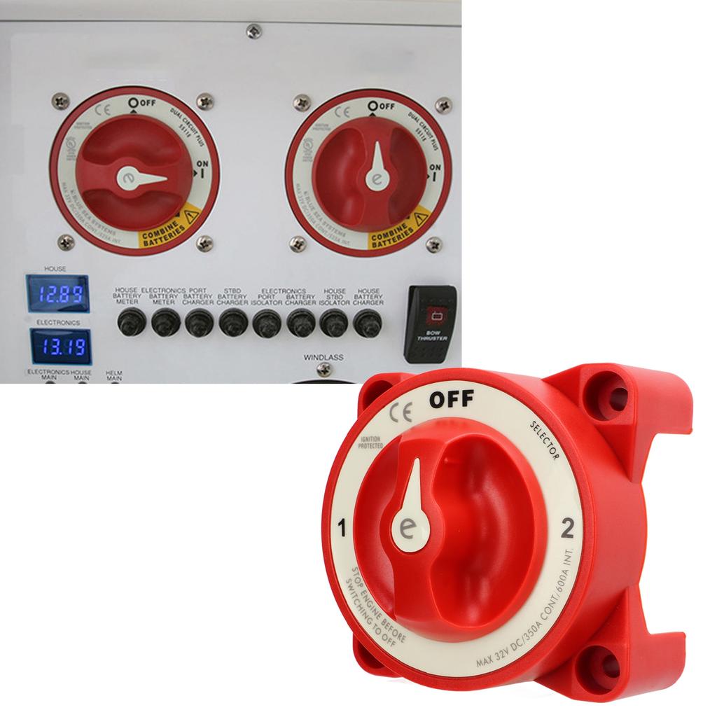 Battery Disconnect Switch Cut Off Power Kill Isolator 3 Levels 350A 32V DC for RV Marine Boat