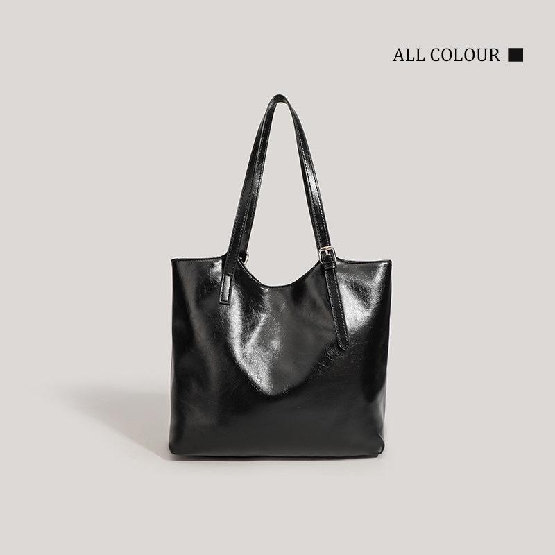 

Fashion Commuter Large Capacity Tote Bag Female Student Casual Versatile Shoulder Bag чёрный