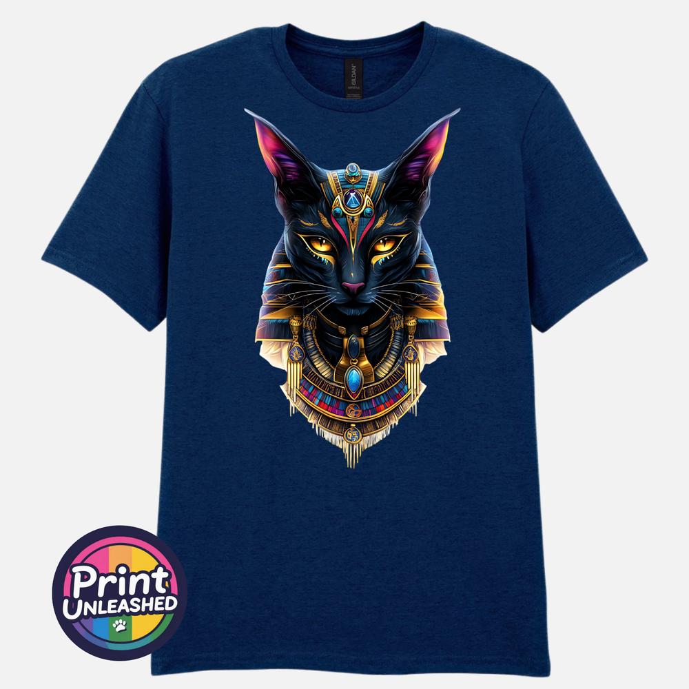 Bastet Cat Goddess T Shirt Egyptian Mythology Graphic Tee Fantasy Art Gift S2XL