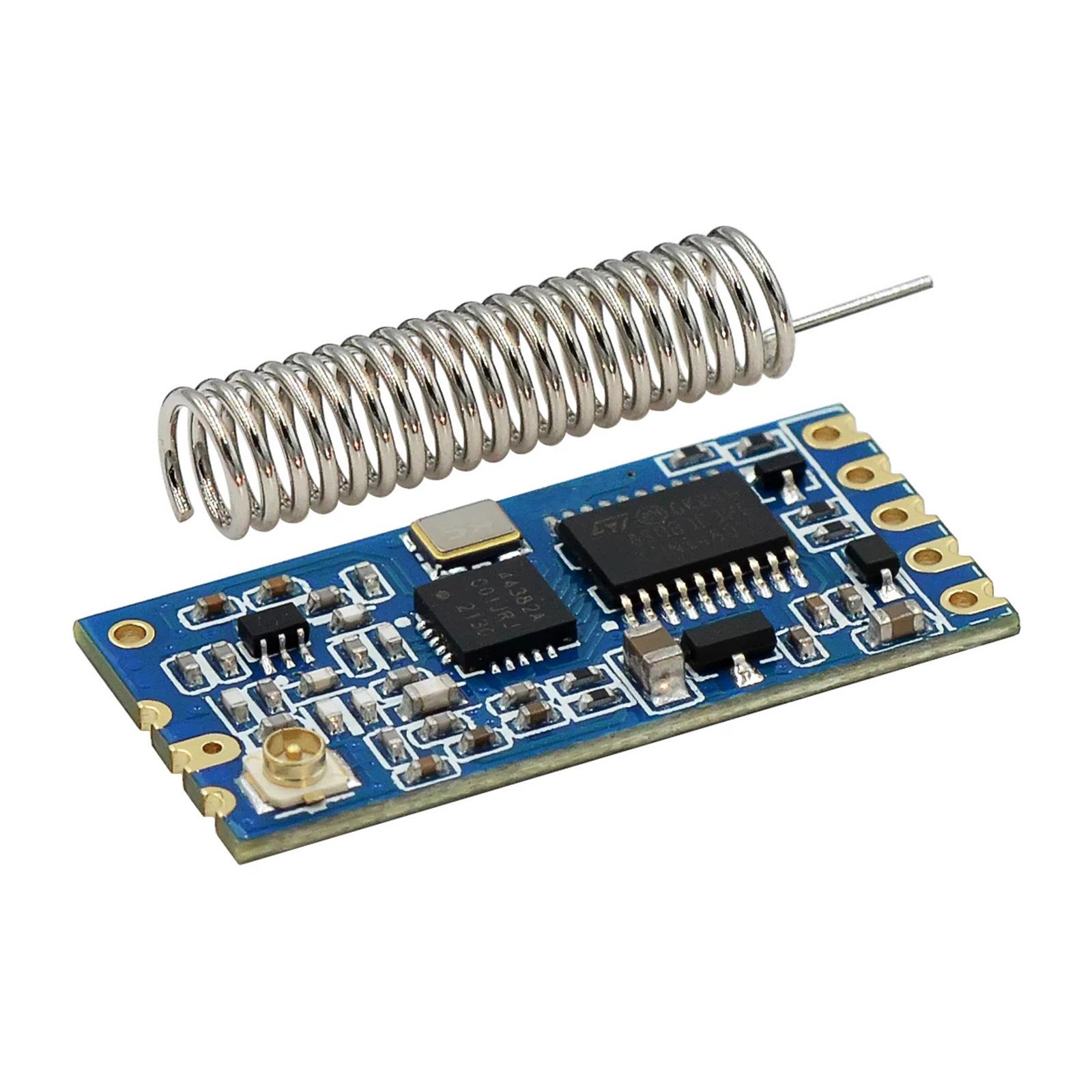 

HC-12 SI4438/4463 Module/Long Distance Wireless Module/Wall Through/Wireless Transceiver with Spring Antenna Replacement 1