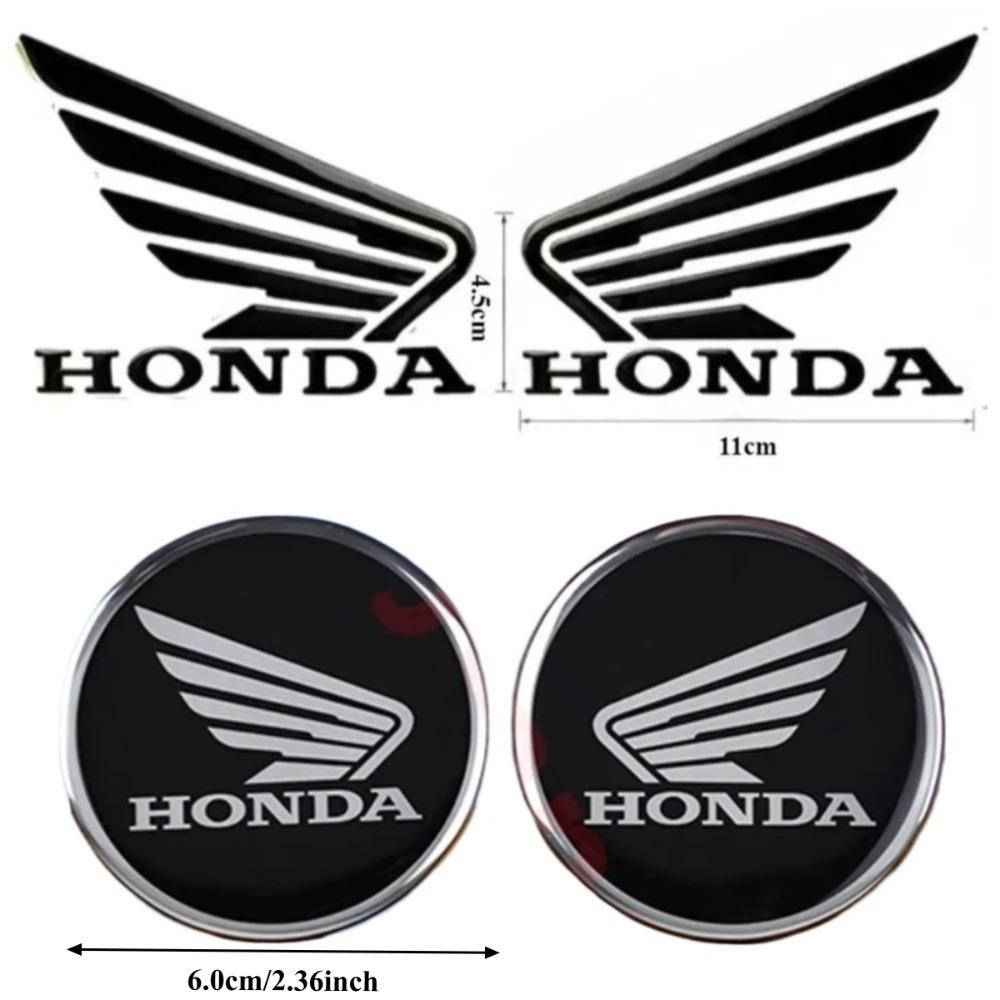 3D Flying Wing Rubber Round Label Set Motorcycle Decoration and Modification Accessories Honda StickersPCX125PCX160CBRCBR650R