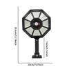 Efficient Solar Power Solar Wall Light Soft Even Brightness Fine Weather Resistance 180 Degree Round Light for 3.2V/6000mAh