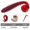 6 teile/los Silikon Weichen Köder Angeln locken mit Partikel Würmer Köder Künstliche Swimbaits Für Bass Karpfen Tackle