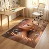Personalized Crystal Velvet Carpet,Ariana Grande Custom Printed Name, Plush Area Rug For Home Indoor Decor