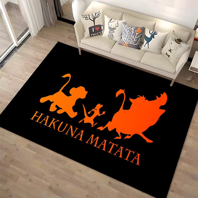 1PC The Lion King Simba Printed Carpet Rugs Living Room Bedroom Bedside Bathroom Floor Mat Kids Room Non-slip for Sofa Doormat