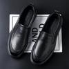 2025 neue Lederschuhe Herren lässige Loafer im britischen Stil echtes Leder Businesskleid Lederschuhe Herren Slipper rutschfest