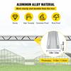 Spring Wire and Lock Channel, 6.56ft Spring Lock & U-Channel Bundle for Greenhouse, 40 Packs PE Coated Spring Wire & Aluminum Alloy Channel,Plastic