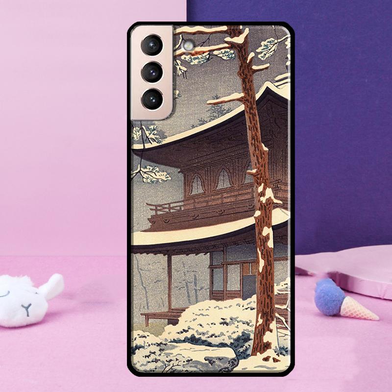Ukiyo-e Japanese Style Art Phone Case For Samsung Galaxy S25 S24 Ultra S9 S10 S20 S21 S22 Plus S23 FE S24 FE Cover