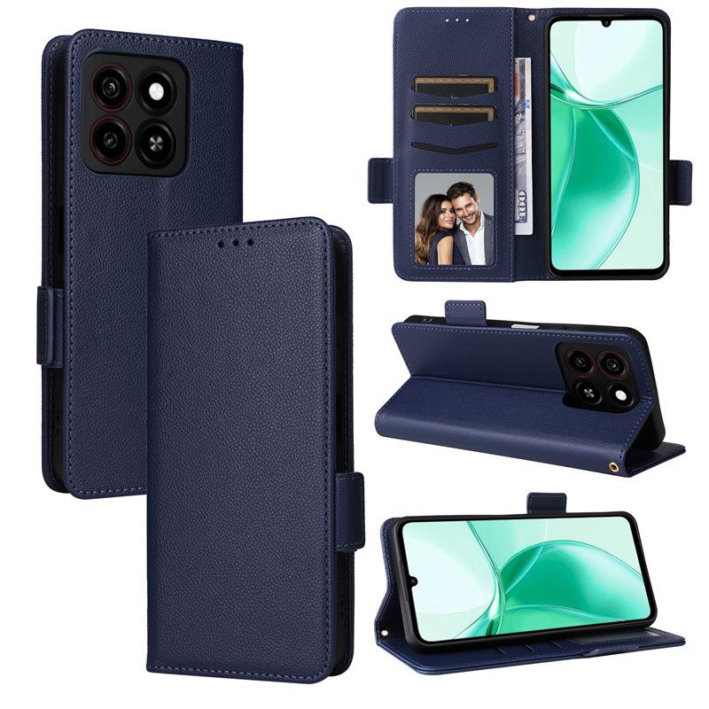 Flip Cases For ZTE Blade A35/Blade A55 Leather Case [Flip Vintage Leather] Wallet Shockproof Durable Retro Phone Case