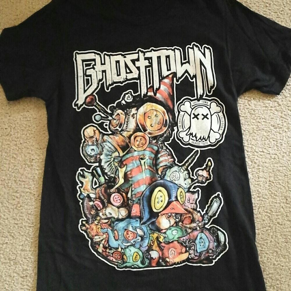 Винтажная футболка с принтом группы Ghost Town Рождественская с коротким рукавом S-5XL Унисекс S