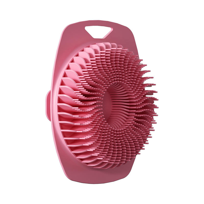 Silicone Body Scrubber Bath Wash Brush Exfoliating Body Brush Shower Face Scrubber Handle Wet & Dry Brushing for Man Women