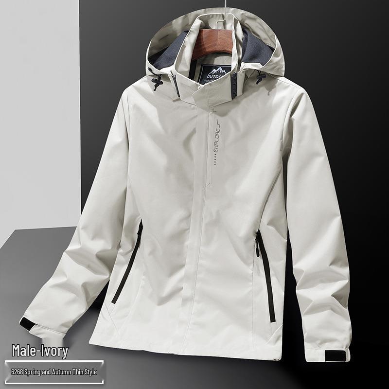 Men's Versatile Windproof Workwear Jacket for Spring, Autumn, and Winter