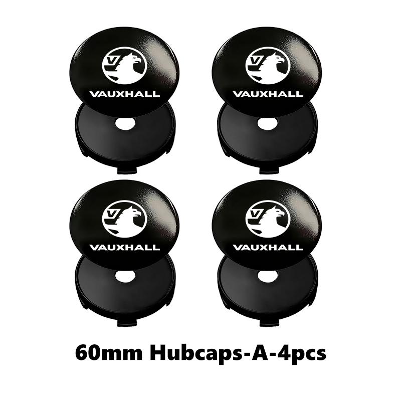 For Vauxhall 4pcs Car Wheel Hub Center Cap Universal Anti-Dust Protective Cover VXR Astra Mokka Tigra Corsa Grandland D Astra G