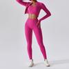 JYL Naked Yoga Set Professional Gym Three Piece Fitness Outfit